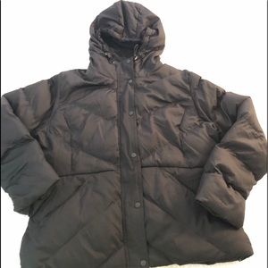 Black puffer jacket